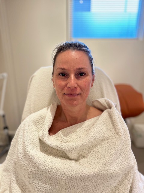 Claudia voor de Bio-Lift behandelingen en microneedling